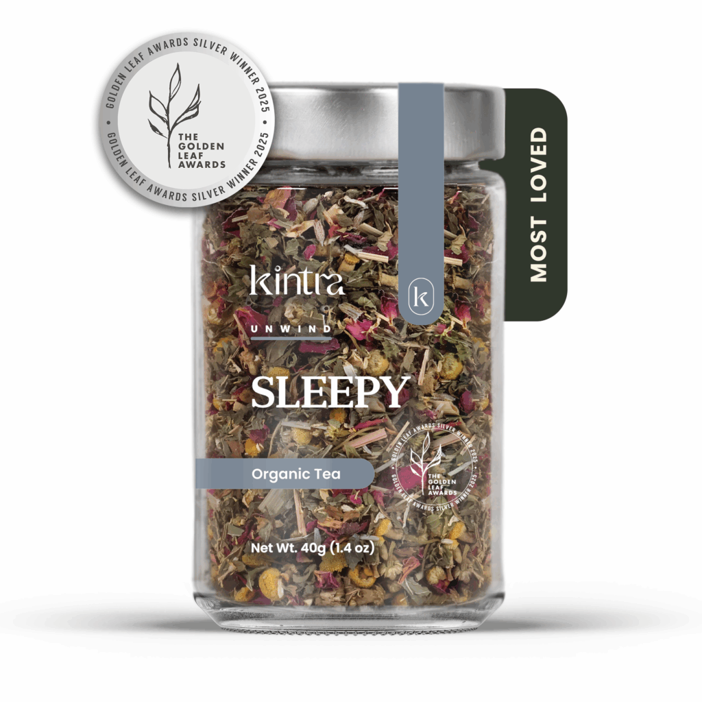 Kintra Sleepy organic sleep tea, 40g loose leaf jar